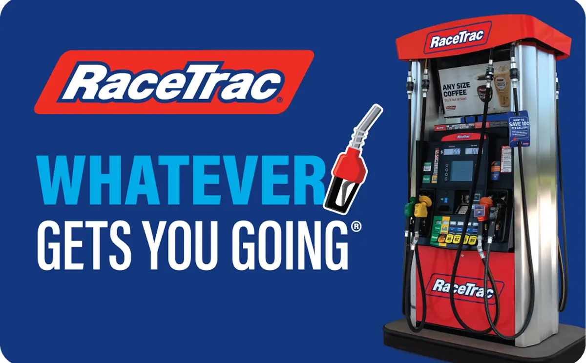Physical RaceTrac gift card